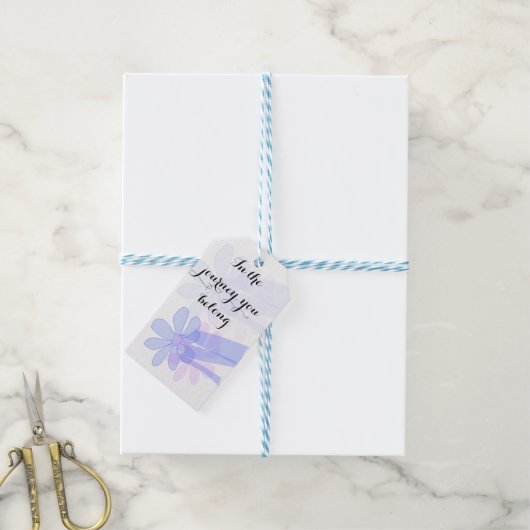 Reisbehorende tag cadeaulabel (Met Touw)