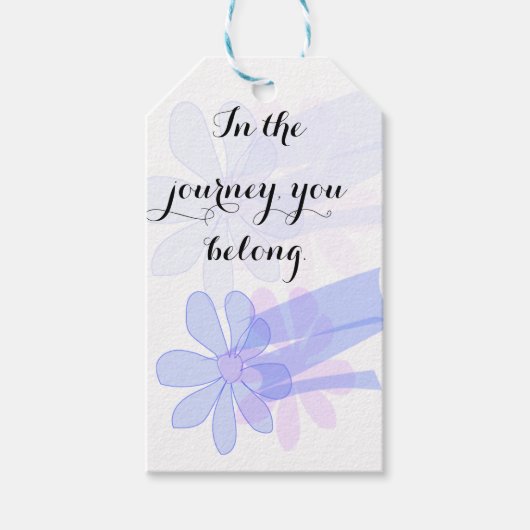 Reisbehorende tag cadeaulabel (Voorkant)