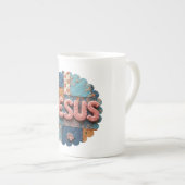 Reisbeker Jezus 02 Porselein Kop (Voorkant rechts)