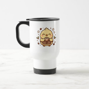 Reisbeker met Cute Coffee Chick
