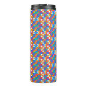 Reisbeker met levendig geometrisch patroon thermosbeker (Achterkant)