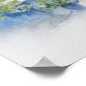 Reisbestemming Amalfi Waterverf Wall Art Poster (Hoek)