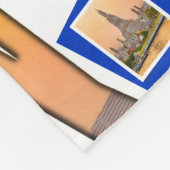 Reisbestemming Bangkok Patroon Fleece Deken (Hoek)