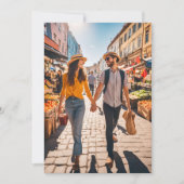 Reisbestemming bruiloft Bewaar de datum Kaart (Voorkant)