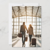 Reisbestemming bruiloft Bewaar de datum Kaart (Voorkant)