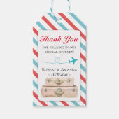 Reisbestemming Bruiloft Favor Bagage Gift Labels Cadeaulabel (Voorkant)