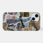 Reisbestemming Collage Telefoonhoes iPhone 15 Case (Achterkant horizontaal)