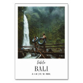 Reisbestemming Foto Elegant Modern Wedding Kaart (Voorkant)