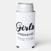 Reisbestemming Fun Matching Meiden Weekend Trip Seltzer Blikjeskoeler (Seltzer Voorkant)