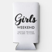 Reisbestemming Fun Matching Meiden Weekend Trip Seltzer Blikjeskoeler (Achterkant)