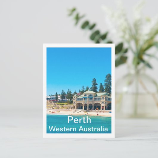 Reisbestemming Perth Australia Briefkaart (Staand voorkant)