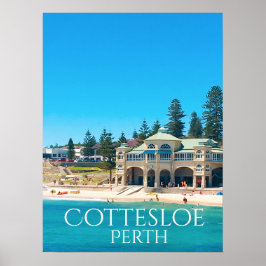 Reisbestemming Perth Australia Poster
