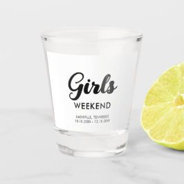 Reisbestemming Pret Matchen Meiden Weekend Trip Shot Glas