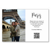 Reisbestemming QR-code voor het delen van foto's Kaart (Voorkant)