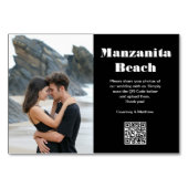 Reisbestemming QR-code voor het delen van foto's Kaart (Voorkant)