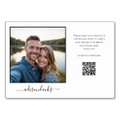 Reisbestemming QR-code voor het delen van foto's Kaart (Achterkant)