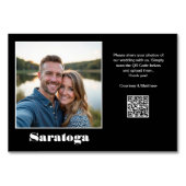 Reisbestemming QR-code voor het delen van foto's Kaart (Voorkant)