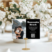 Reisbestemming QR-code voor het delen van foto's Kaart