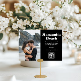 Reisbestemming QR-code voor het delen van foto's Kaart