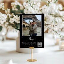 Reisbestemming QR-code voor het delen van foto's