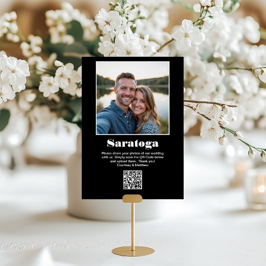 Reisbestemming QR-code voor het delen van foto's Kaart