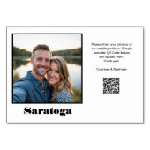 Reisbestemming QR-code voor het delen van foto's Kaart (Voorkant)