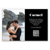 Reisbestemming QR-code voor het delen van foto's Kaart (Achterkant)