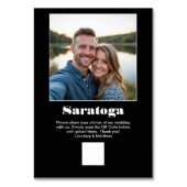 Reisbestemming QR-code voor het delen van foto's Kaart (Achterkant)