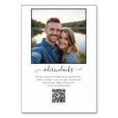 Reisbestemming QR-code voor het delen van foto's Kaart (Achterkant)