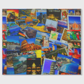 Reisbestemmingen landmarstoerisme cadeaubon cadeaupapier (Vlak)