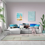 Reisbestemmingen Personal Blue White Modern Canvas Afdruk<br><div class="desc">Je eigen persoonlijke reiscanvas. Vervang de bestemmingen op het canvas met uw eigen bestemmingen of verlaat aangezien zij zijn. Je zou zelfs kunnen vervangen door lokale voorsteden of vrienden namen. Doe het gewoon leuk en hang het dan op je muur.</div>