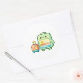 Reisbijtelling Ronde Sticker (Envelop)