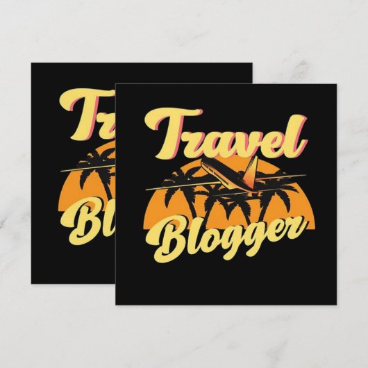Reisblogger (Voorkant / Achterkant)