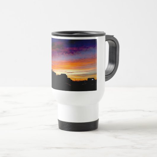 Reisbok met handgreep en zonnefoto's reisbeker (Voorkant rechts)