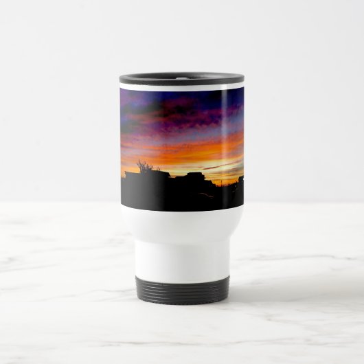 Reisbok met handgreep en zonnefoto's reisbeker (Center)