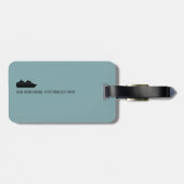 Reisboot Cruising gepersonaliseerd Bagagelabel (Achterkant horizontaal)