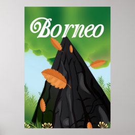 Reisbord Borneo Regenwoud Poster