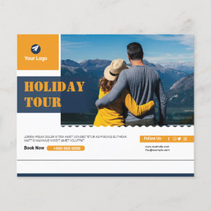 Reisbriefkaart Sjabloon Flyer