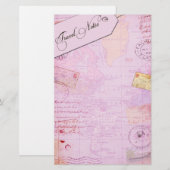 reisbriefpapier briefpapier (Voorkant / Achterkant)