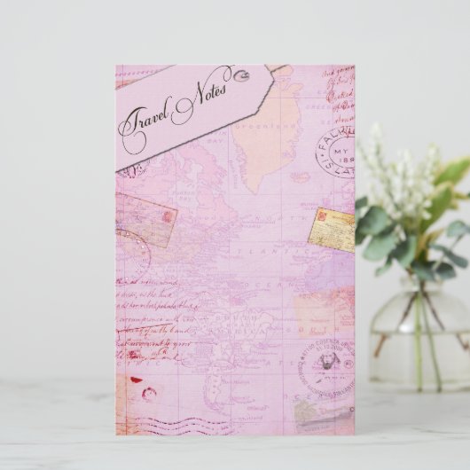 reisbriefpapier briefpapier (Staand voorkant)