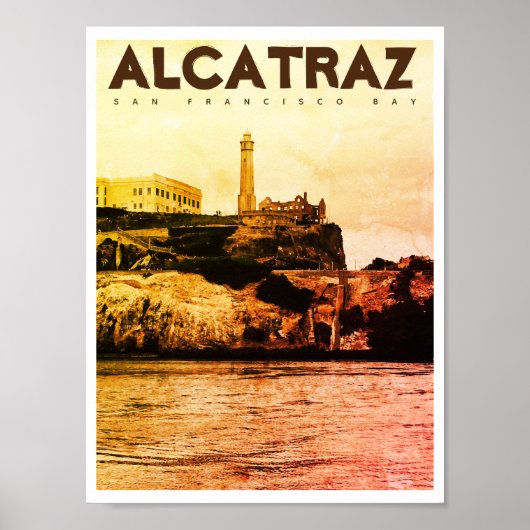reisbureau Alcatraz Poster (Voorkant)