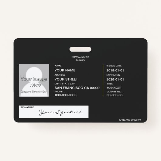 Reisbureau Badge (Achterkant)