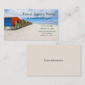 Reisbureau Beach Visitekaartje (Voorkant / Achterkant)