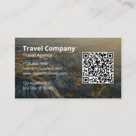 Reisbureau Bezoek Visitekaartje (Voorkant)