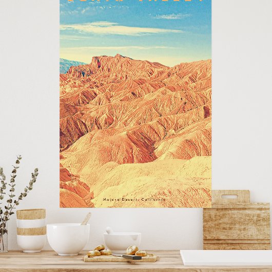  reisbureau Doodvallei Poster (Keuken)