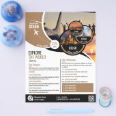 Reisbureau Flyer Brown Sjabloon (Enkel)