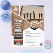 Reisbureau Flyer Brown Sjabloon (Enkel)