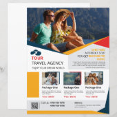 Reisbureau Flyer Sjabloon (Voorkant / Achterkant)