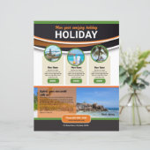 Reisbureau Flyer Sjabloon (Staand voorkant)