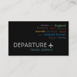 Reisbureau, gemachtigde, Vakantie-Visitekaartje Visitekaartje